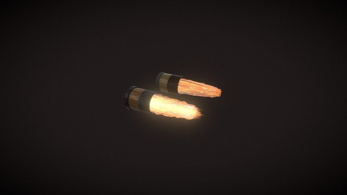 turbo engine fighter plane 3d model