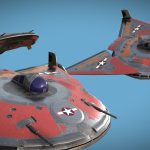 ufo aircraft aero hybrid fighters mark2 3d model