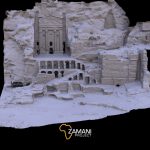 urn tomb petra 3d model