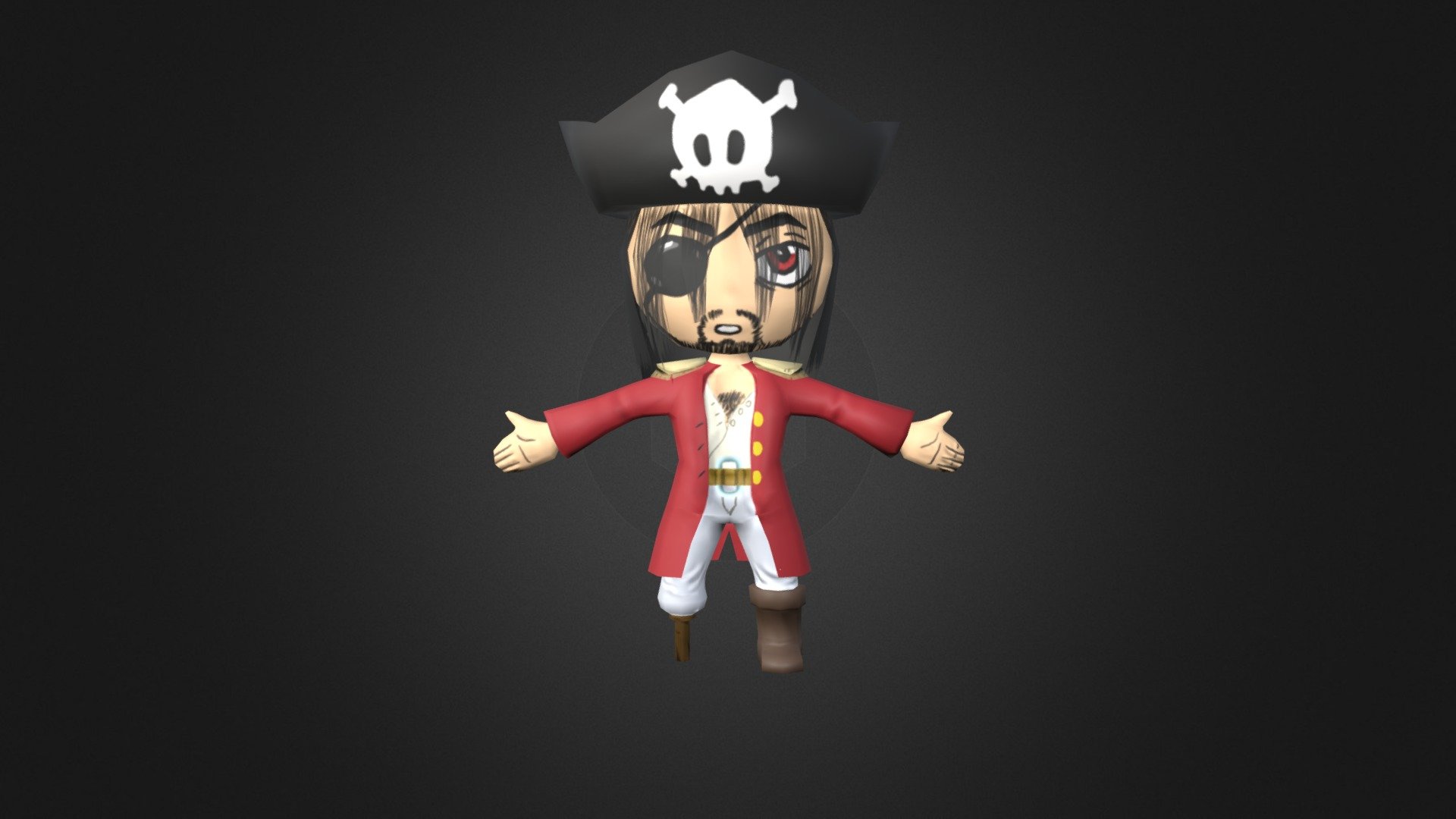 very lowpoly Pirate