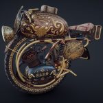 victorian monobike 3d model
