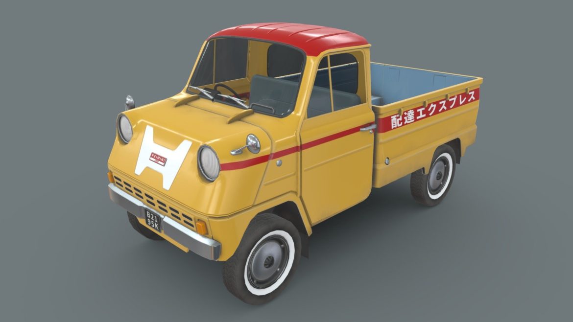 Vintage Delivery Kei Mini Truck - deep3dsea