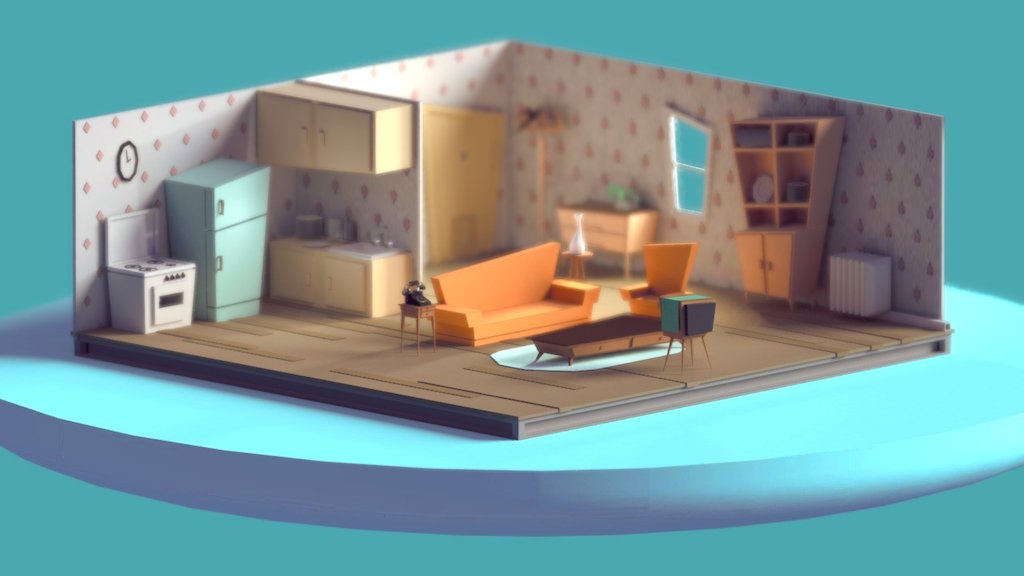 Vintage living room