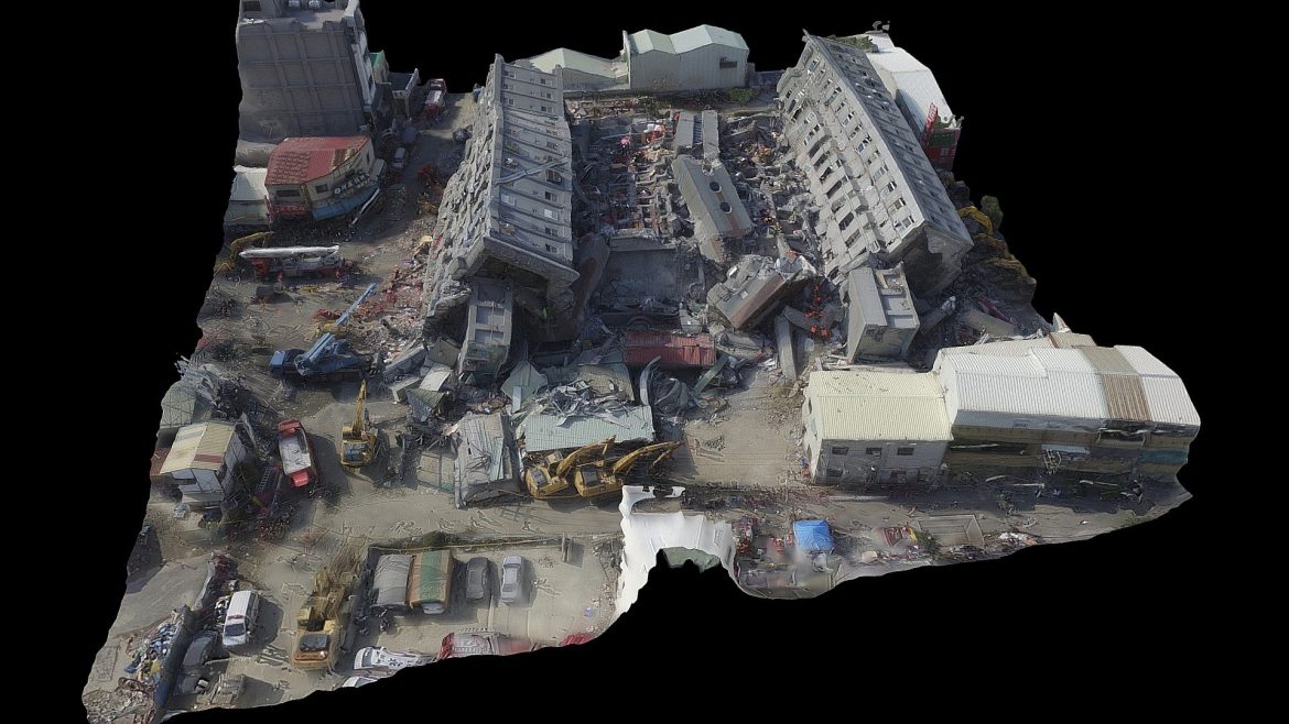 vr weiguan collapsed building feb72016 3d model