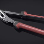 water pump pliers 3d model