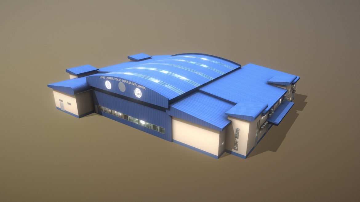 wbkk police station kota kinabalu 3d model