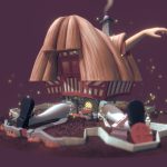 white rabbits cottage alice in wonderland 3d model