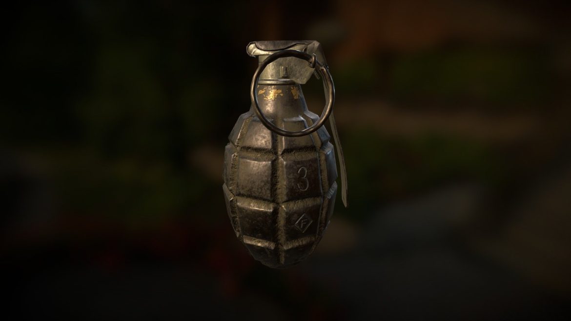 ww2 grenade mk2 3d model