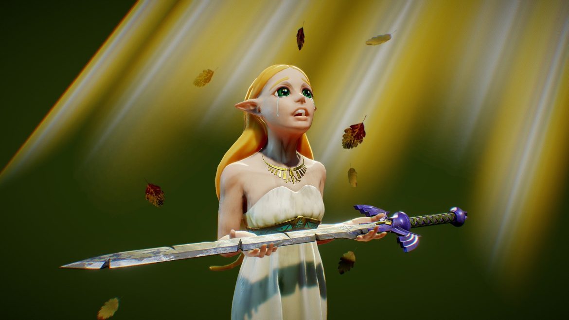 zelda and the fallen hero breath of the wild 3d model
