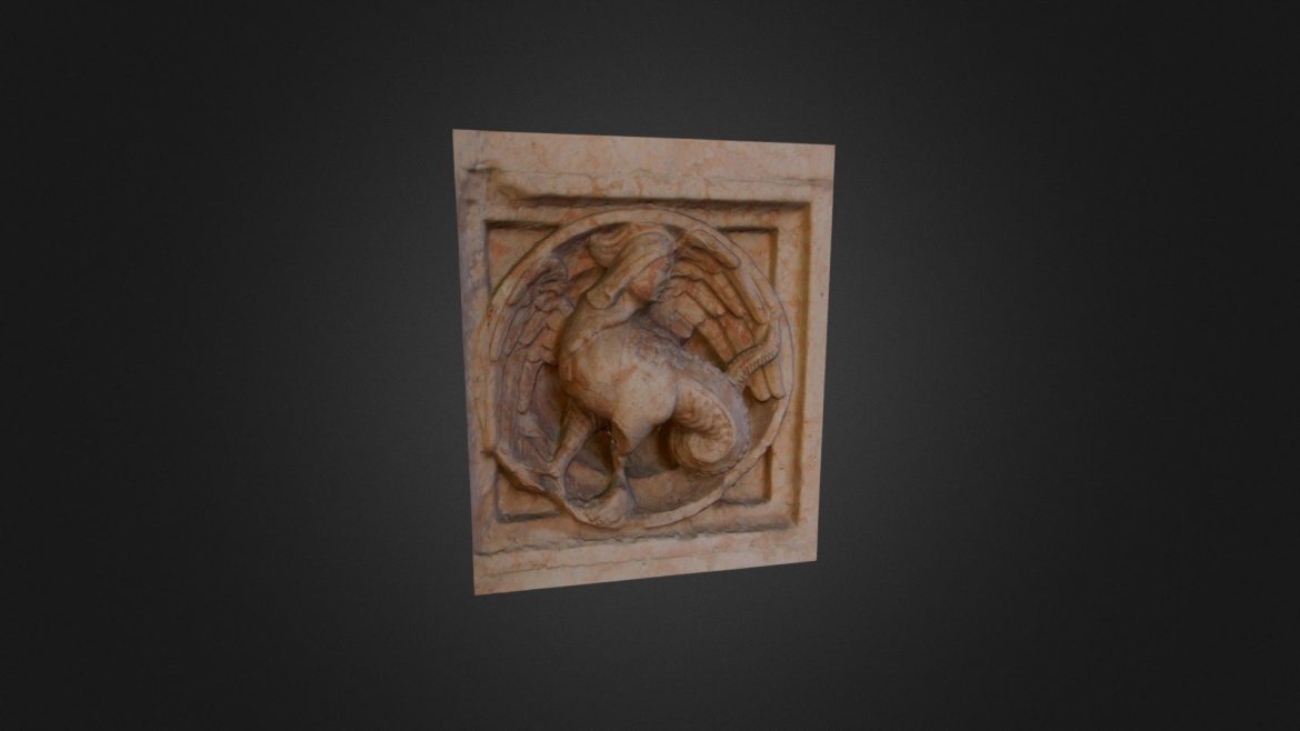 zoophorus by antelami tile 68 italy monster 3d model
