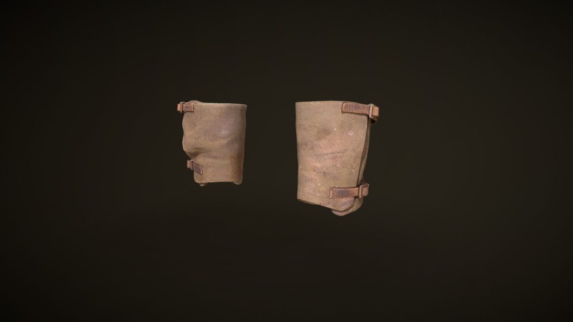 1949 pattern battle dress officers puttees 3d model