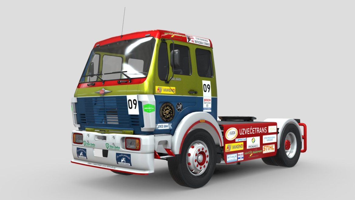 1990 fap 1626 vbdt fia race truck 3d model