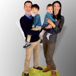 3d scan of a family of four 3d model