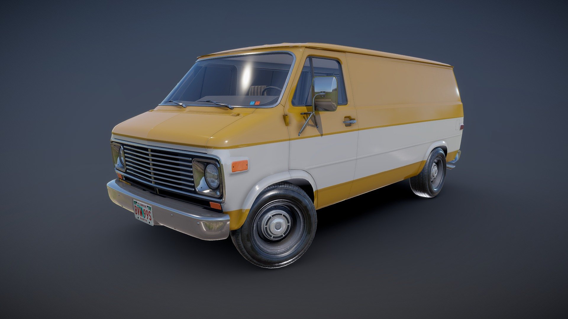 70s industrial van