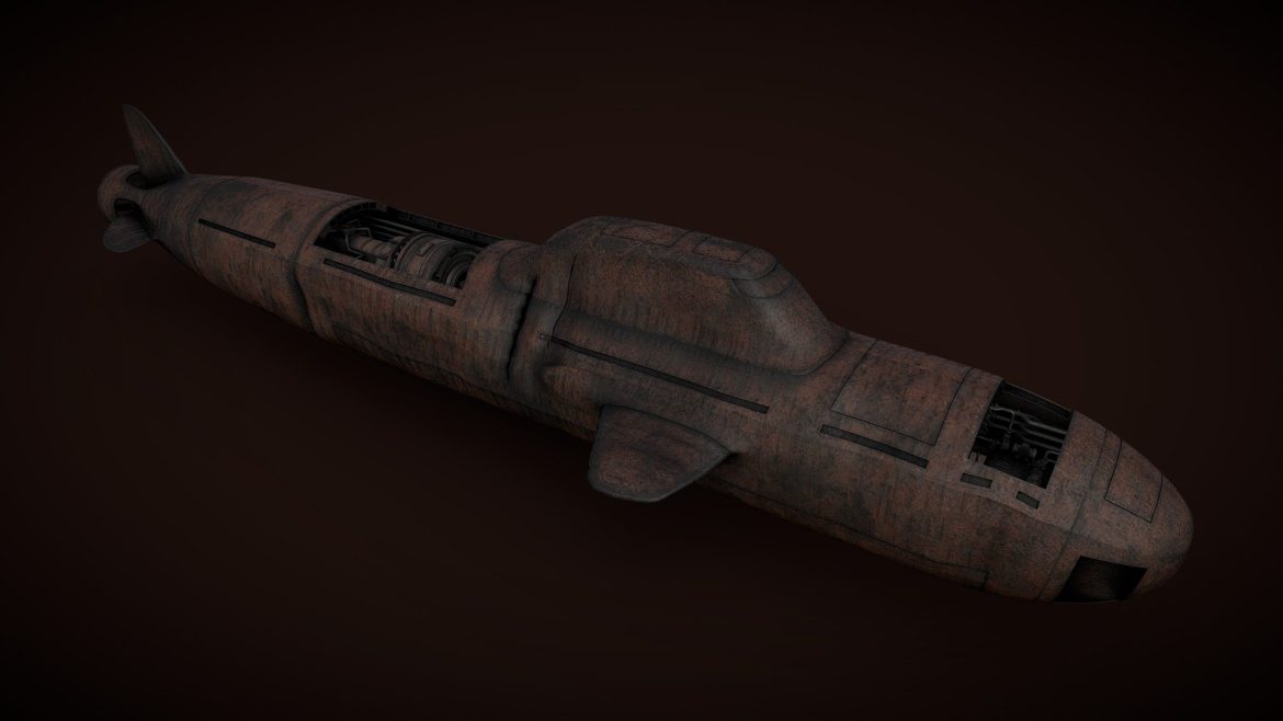 Abandoned submarine - deep3dsea