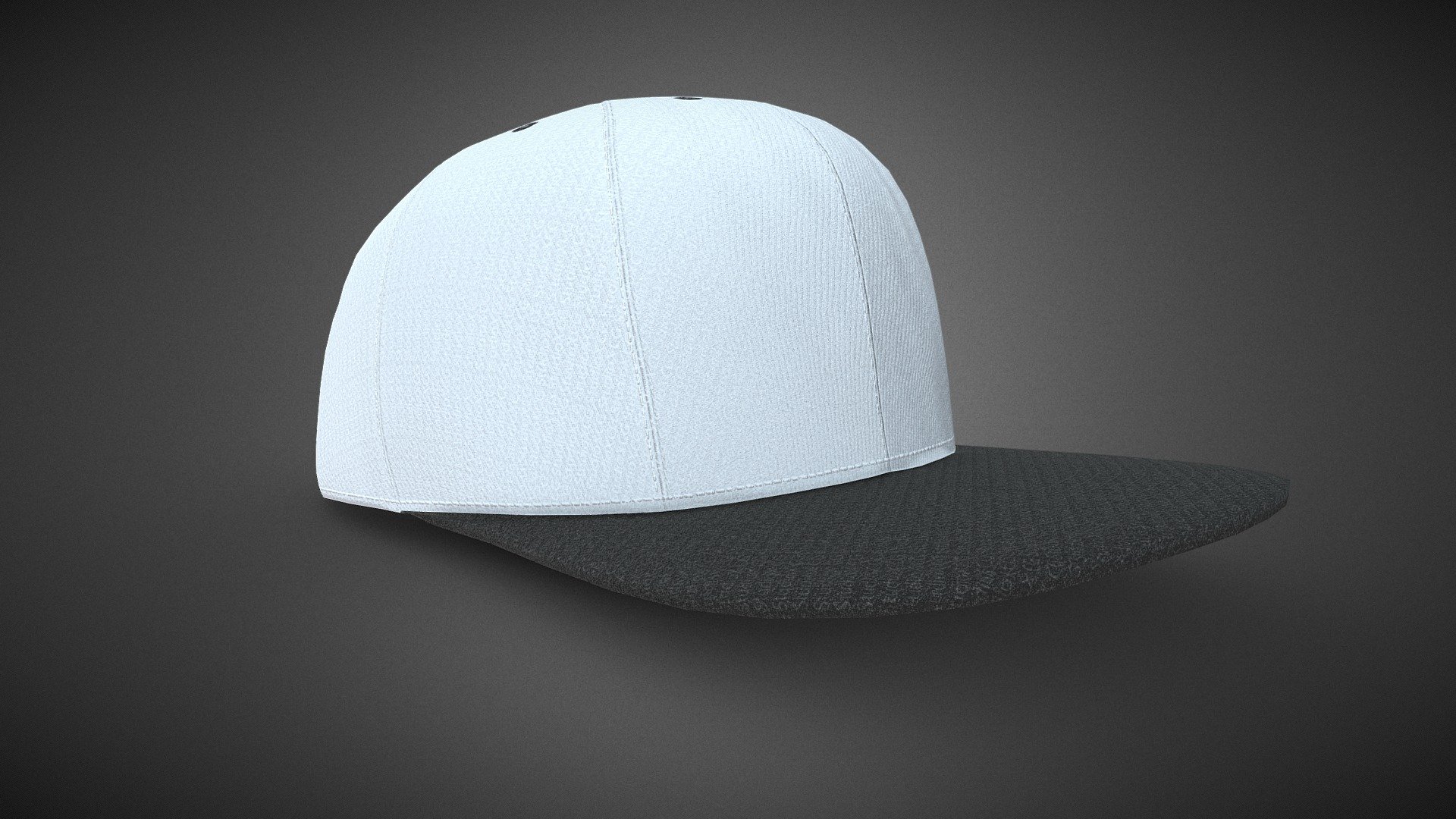 Black And White Snapback Cap
