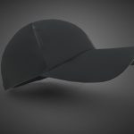 black basketball hat 3d model