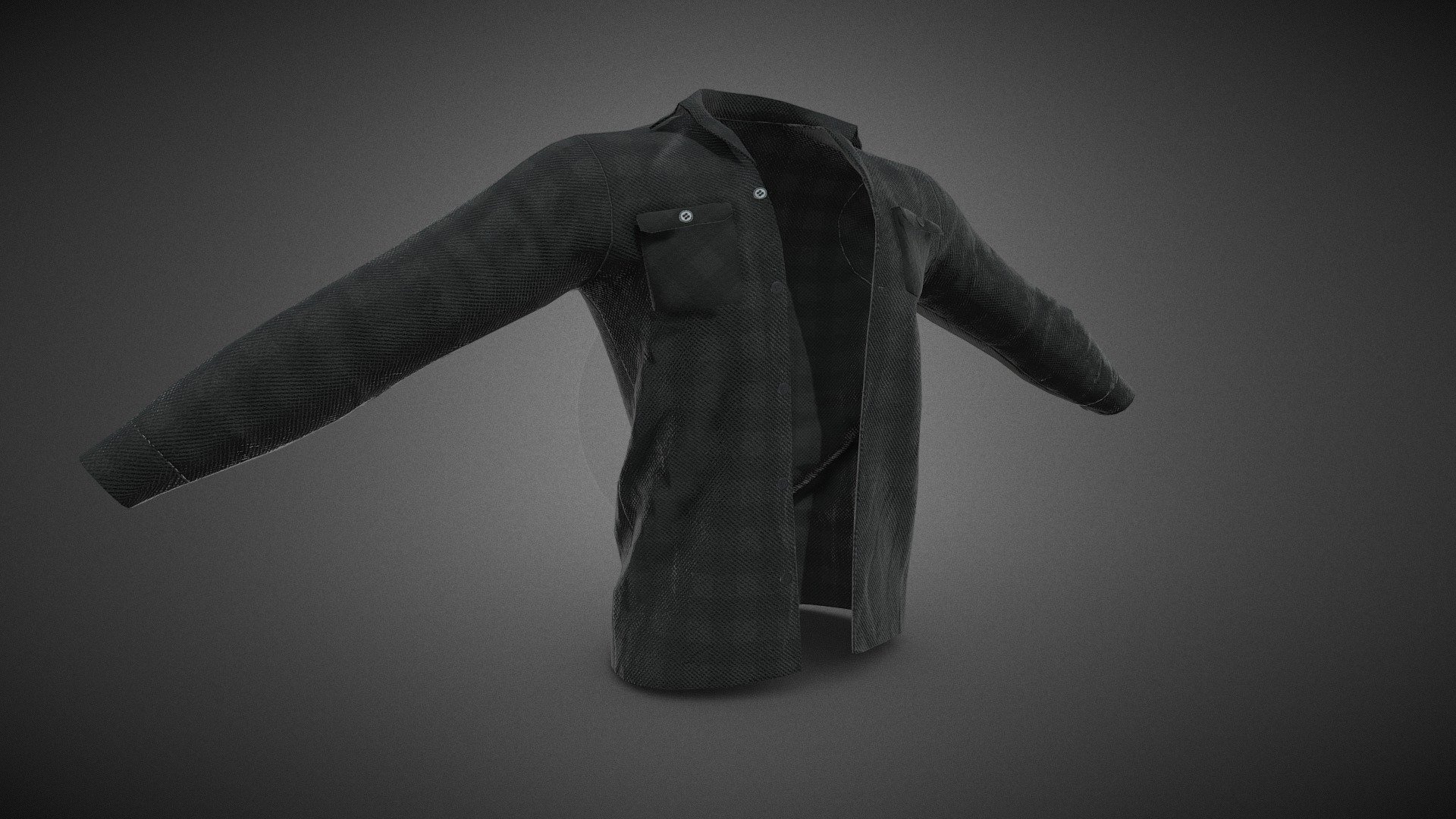 Black Flannel Shirt