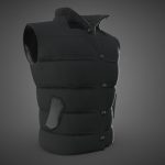 Full Black Puffer Vest