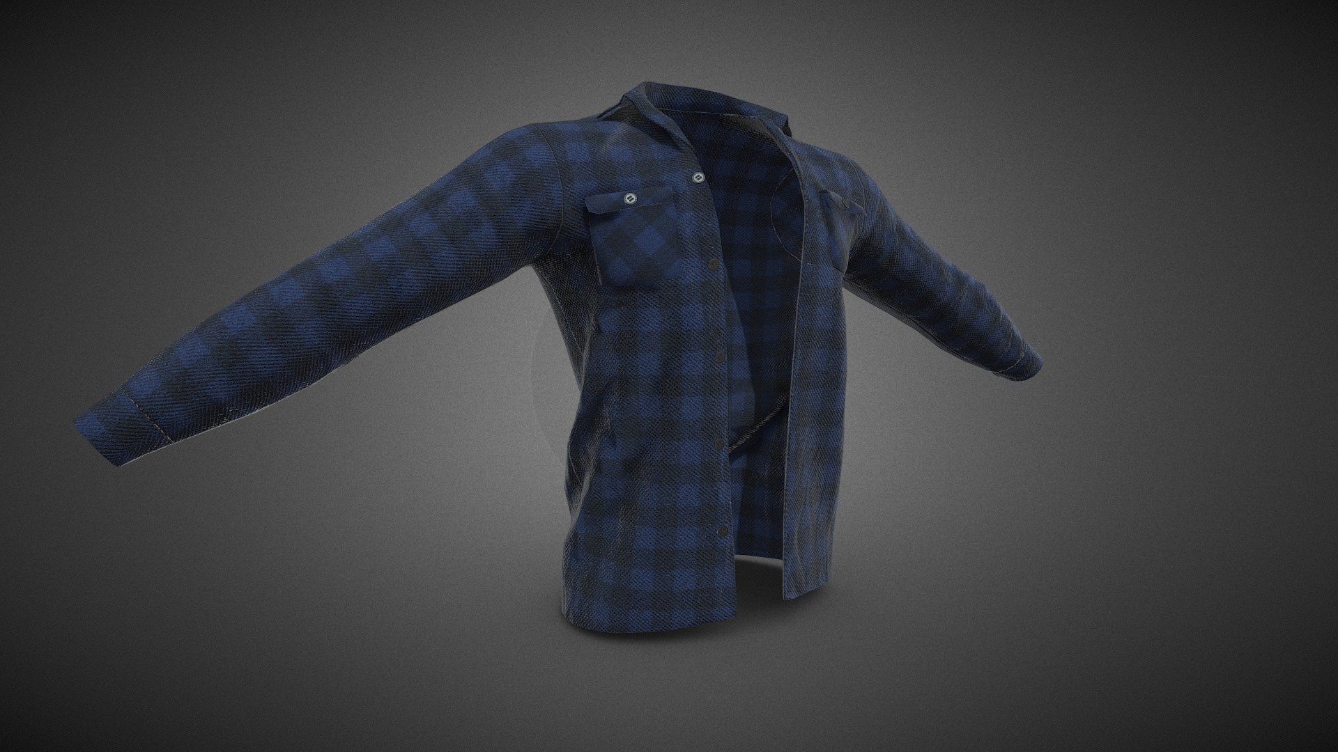 Blue Flannel Shirt