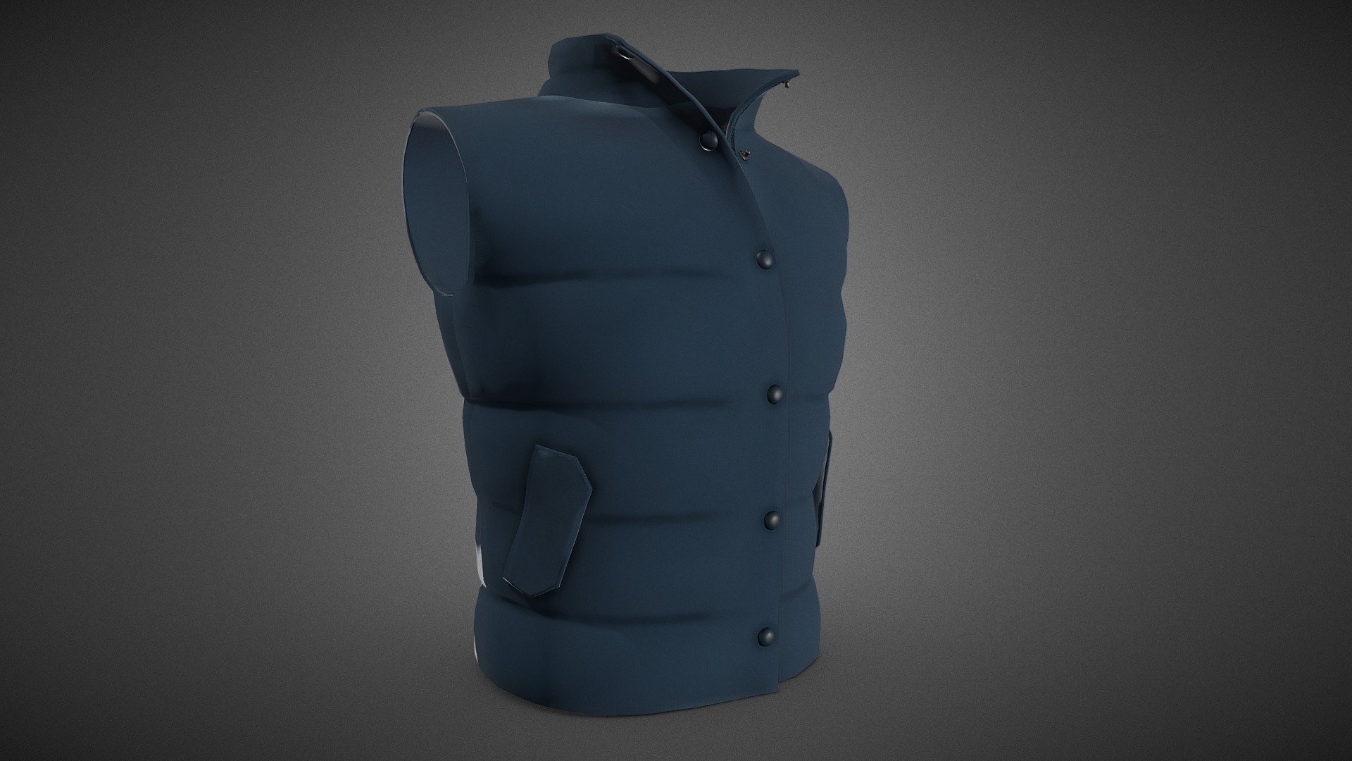 Blue Puffer Vest