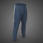 Blue Stonewashed Jogger Pants
