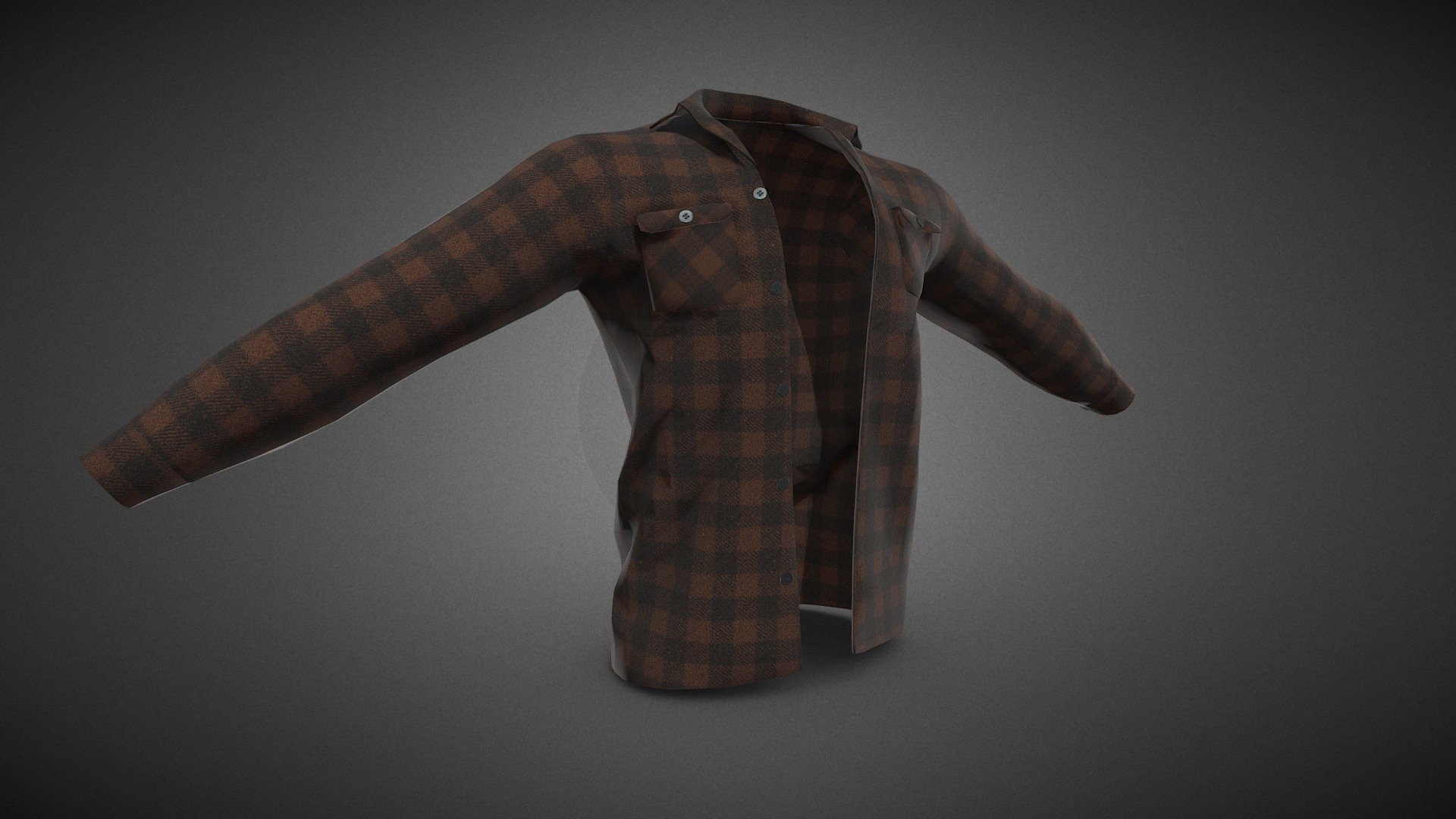 Brown Flannel Shirt