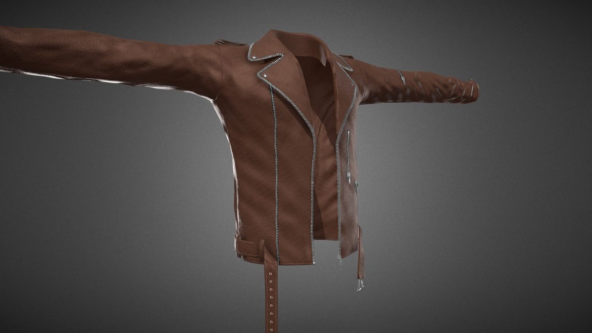 brown jacket 3d model