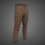 Brown Stonewashed Jogger Pants