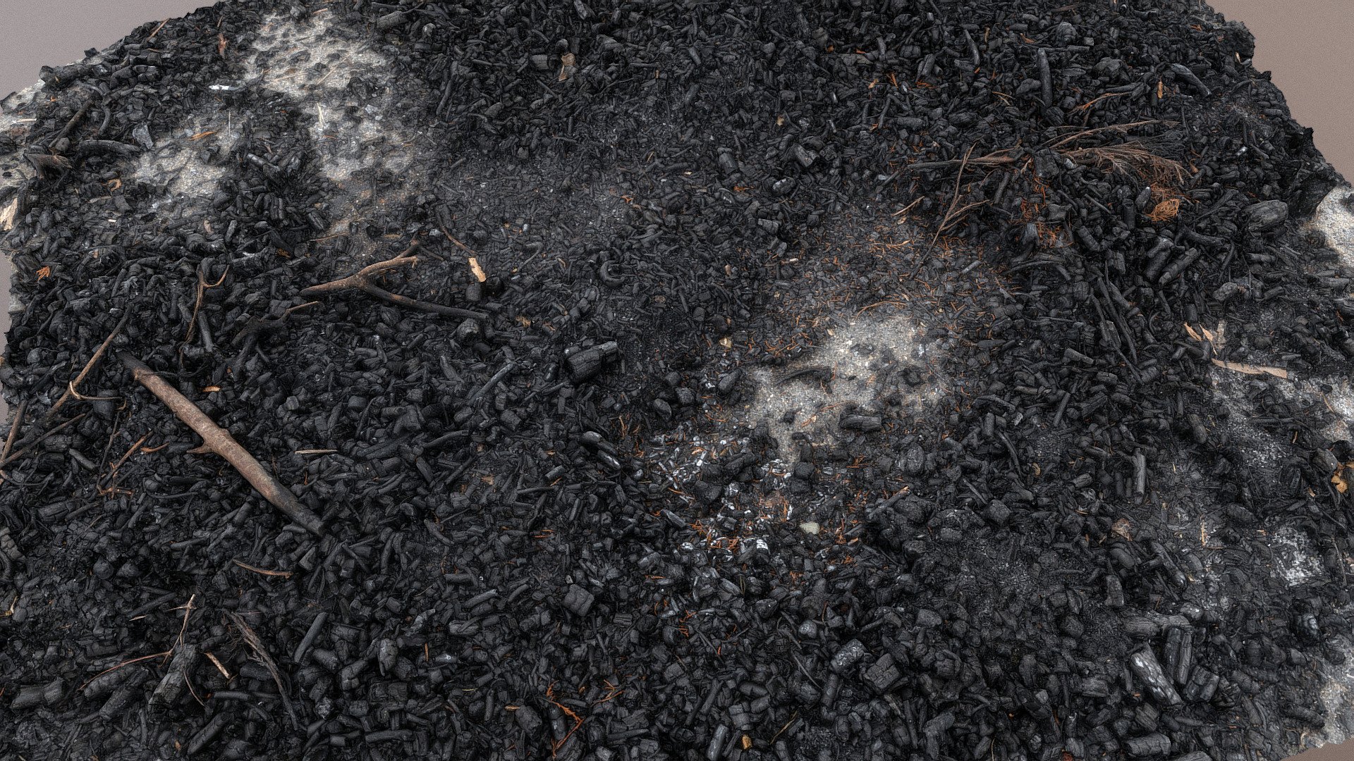 Burnt out fireplace