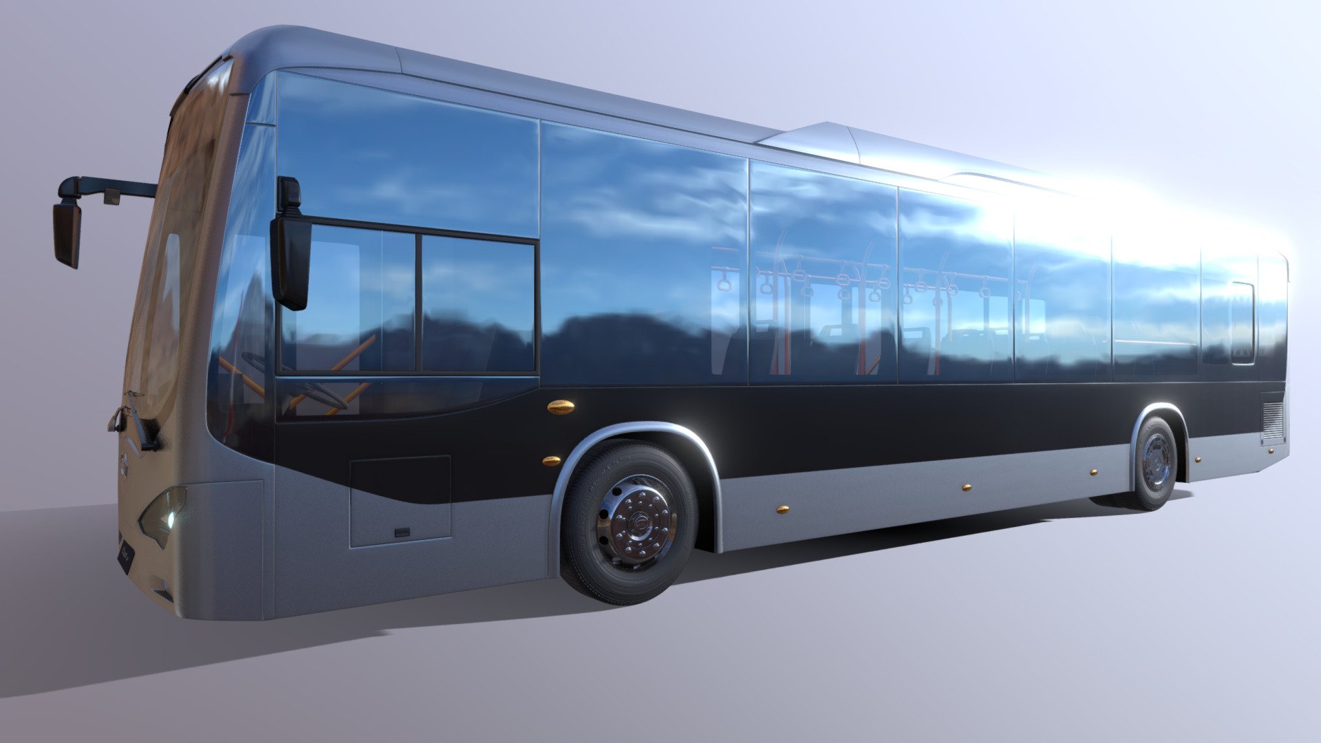 BUS Yuxdesign high detail polygon model