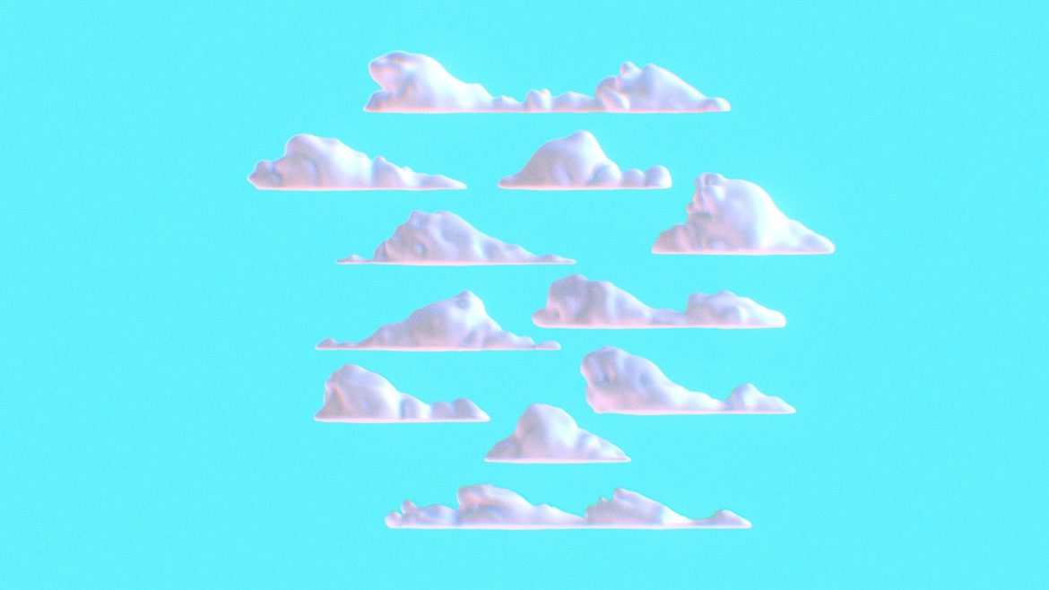 clouds pack 4 3d model