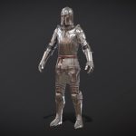 fine steel armor set tesskyblivion 3d model