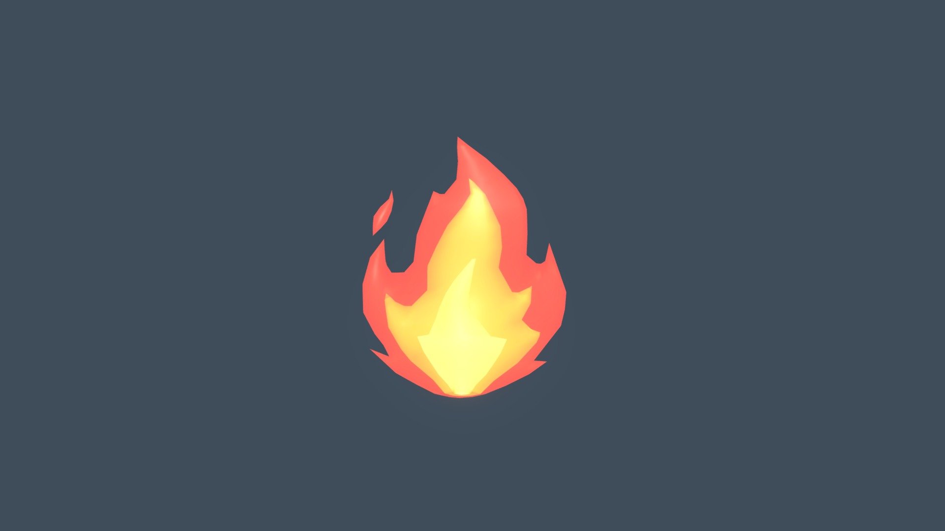 🔥 Fire emoji (Low poly)