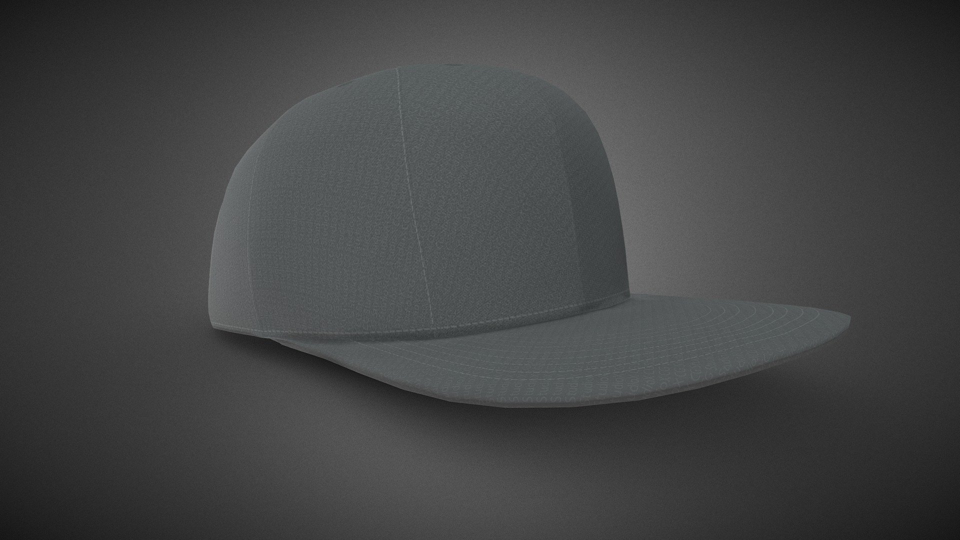 Gray Snapback Cap