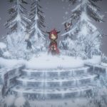 heroine in the snow forest 3d model