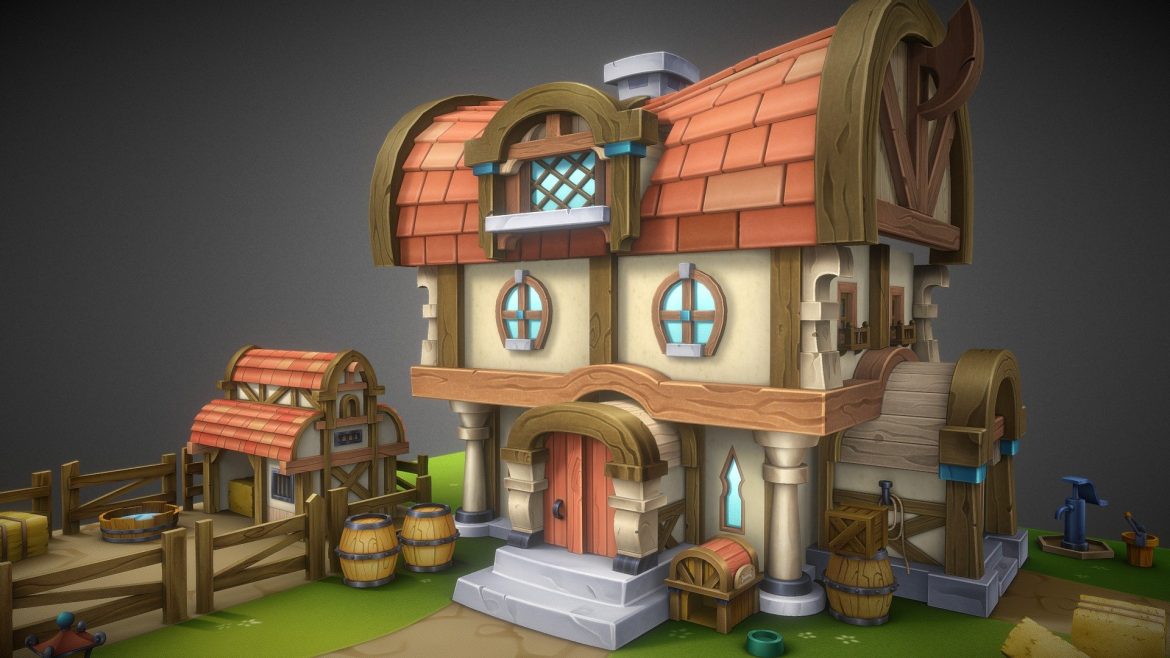 horsefarm 3d 3d model