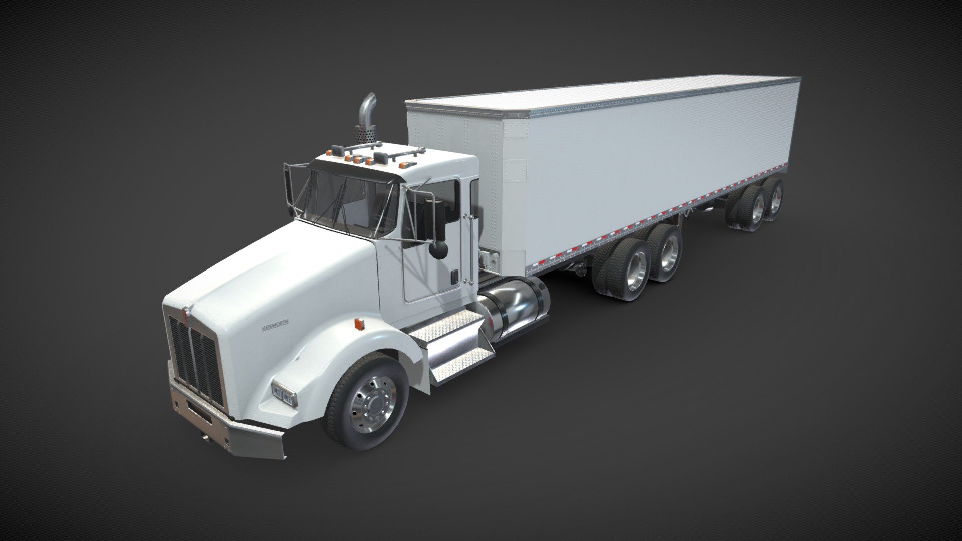 Kenworth T800 Box Trailer