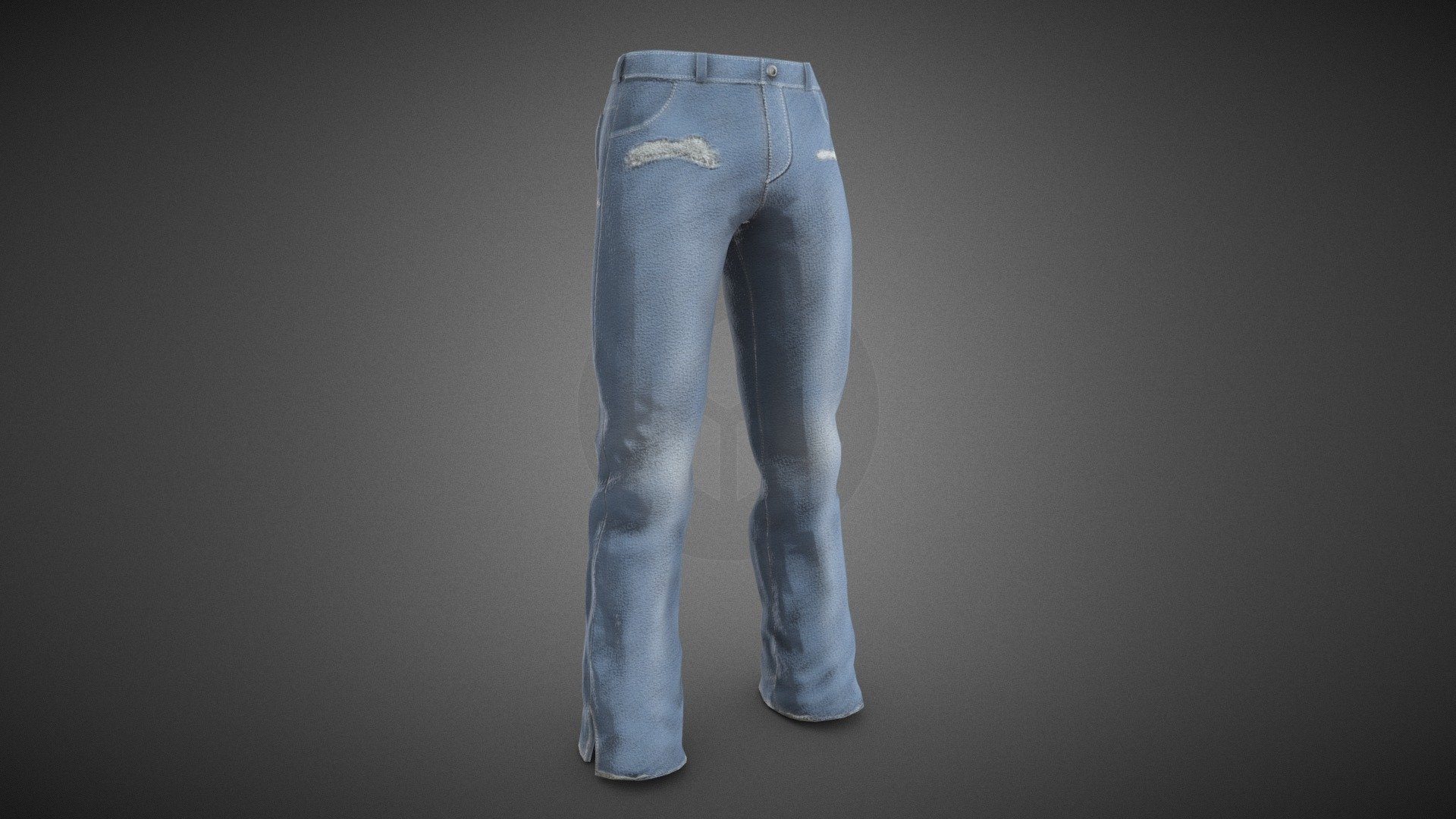 Light Blue Ripped Jeans