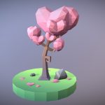 Low Poly Tree: The Tree Of Hearts