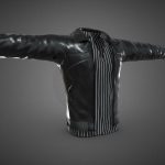 Men Leather Jacket And Shirt