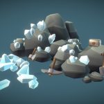 mine ore set proto series 3d model