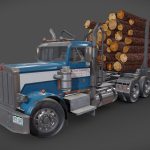 Peterbilt 359 Logtrailer