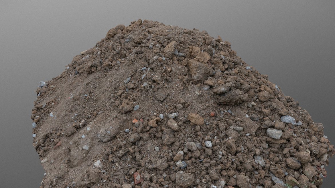 pile of fresh dirt 3d model