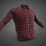Red Flannel Button Up Shirt
