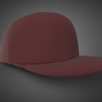 Red Snapback Cap