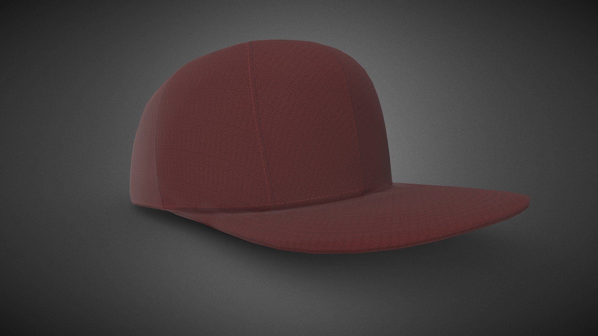 Red Snapback Cap