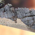 rocky outcrop at the beach scan 3d model