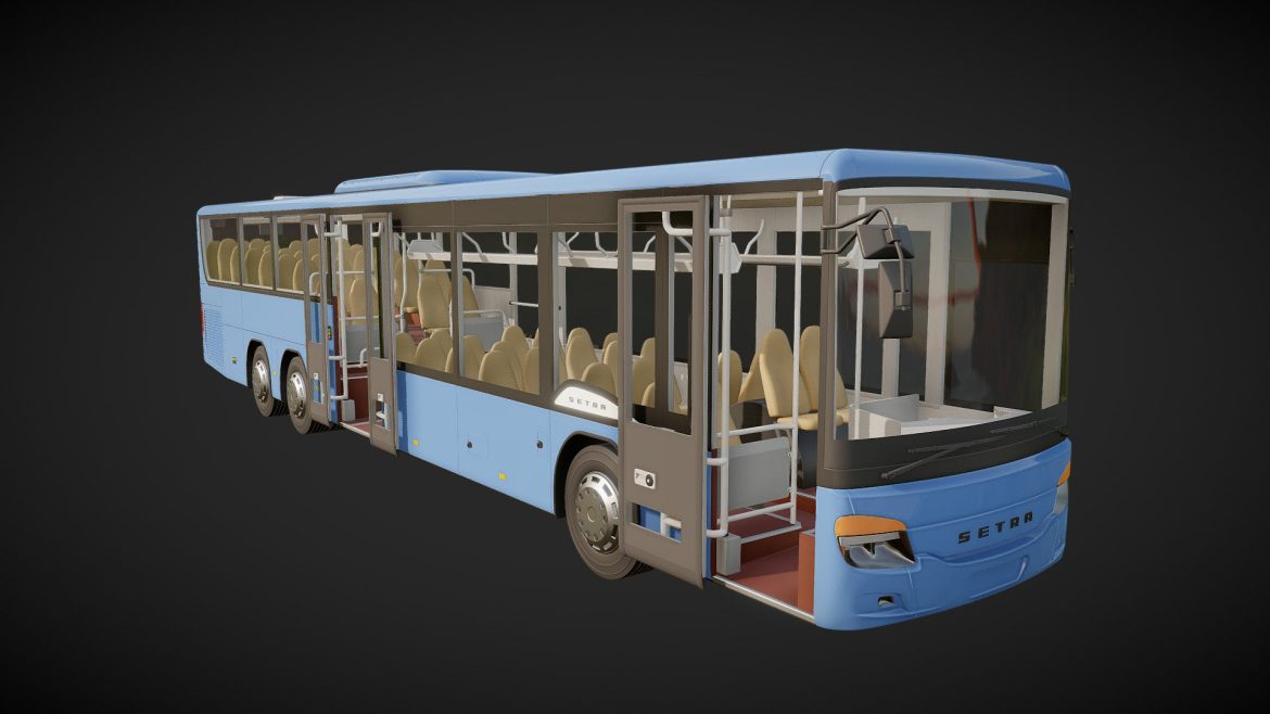 setra s418le wip01 3d model