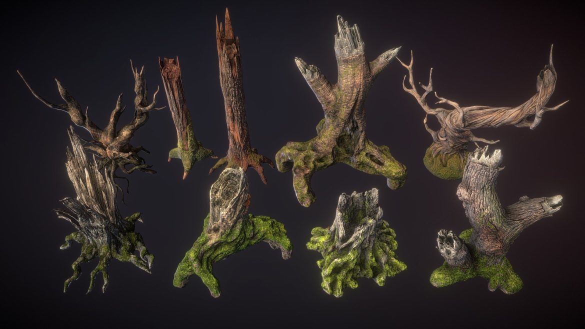 stumps 3d model
